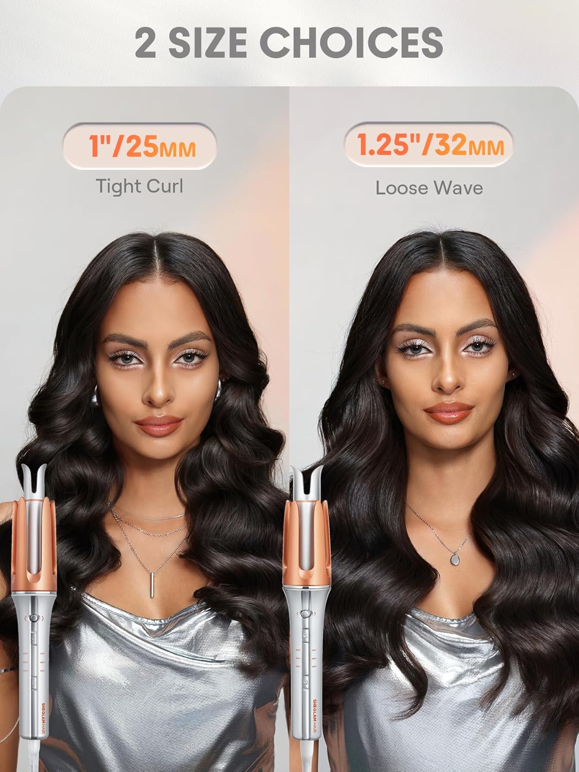 Automatic Curling Iron | Fast Heating Hair Curler with Anti-Burn & Travel Ready Design