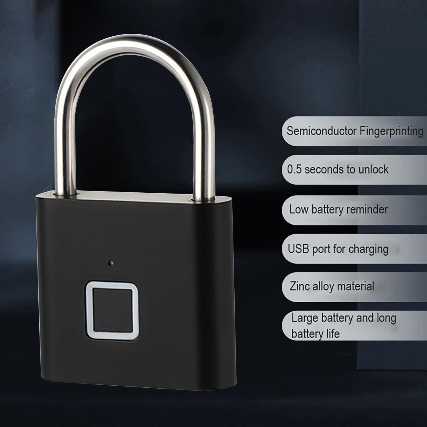 Fingerprint Padlock – Smart Biometric Lock with Keyless Security