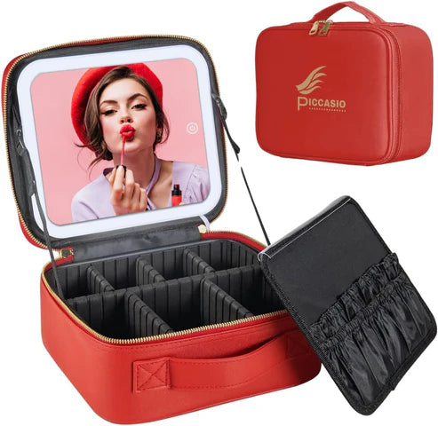 LED Makeup Bag – Portable Cosmetic Organizer with Built-in Light 💄