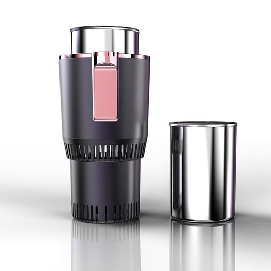 2-in-1 Car Cup Holder | Heating & Cooling Beverage Warmer Cooler