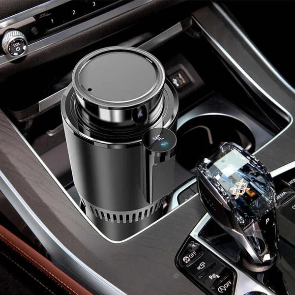 2-in-1 Car Cup Holder | Heating & Cooling Beverage Warmer Cooler
