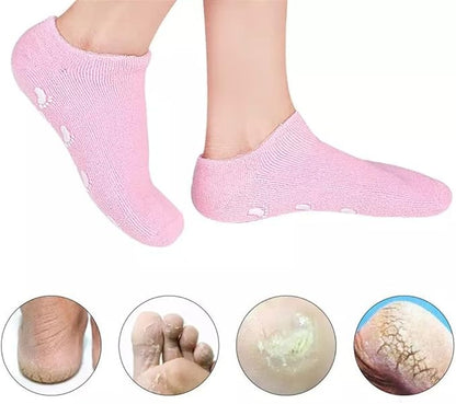 2pcs Moisturizing Socks – Heel Protection & Crack Repair Gel Socks