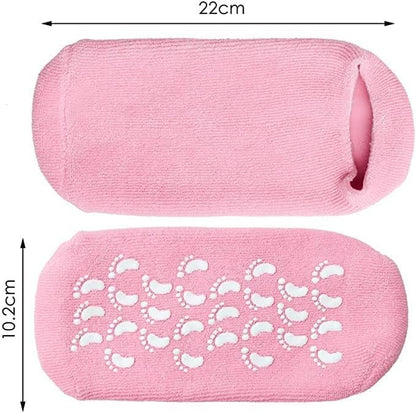 2pcs Moisturizing Socks – Heel Protection & Crack Repair Gel Socks