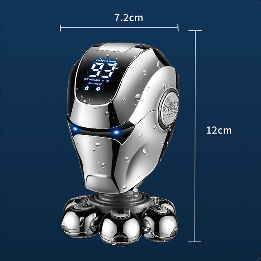 5-in-1 Electric Razor for Men – Bald Head Shaver with 7D Floating Blades & Trimmer Set