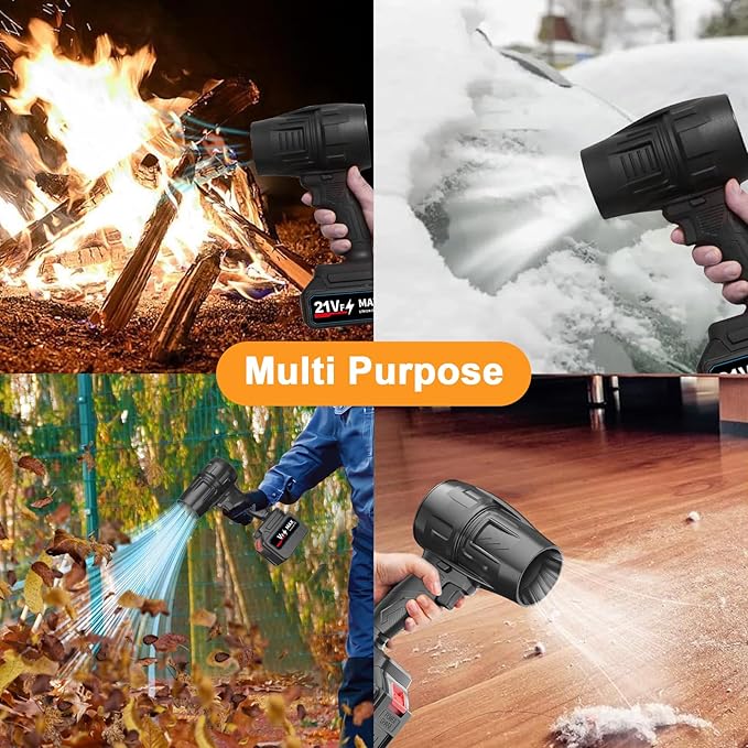 Jet Blower with Charger & 2 Batteries – 40,000 RPM Powerful Turbo Car Dryer & Dust Cleaner