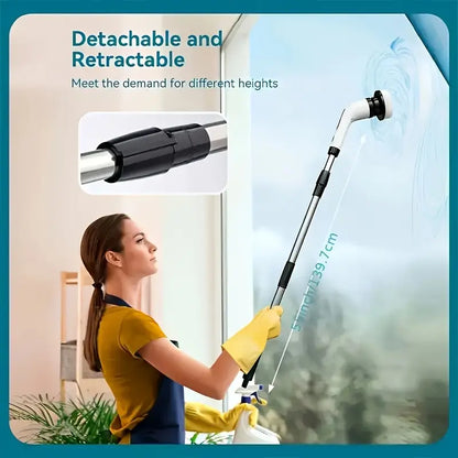 9 in 1 Electric Cleaning Brush – Rechargeable Spin Scrubber with 9 Brush Heads