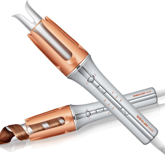 Automatic Curling Iron | Fast Heating Hair Curler with Anti-Burn & Travel Ready Design