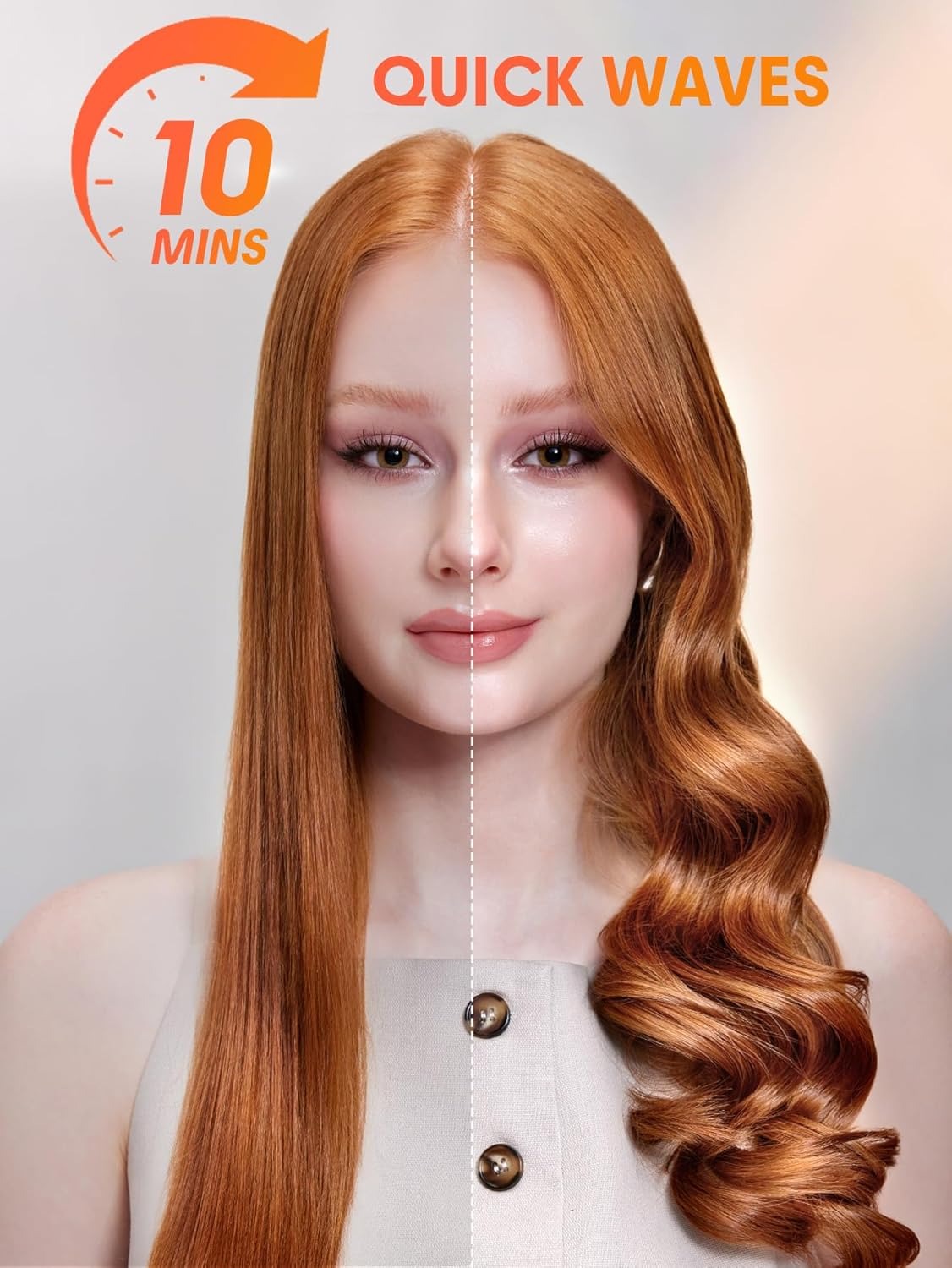 Automatic Curling Iron | Fast Heating Hair Curler with Anti-Burn & Travel Ready Design