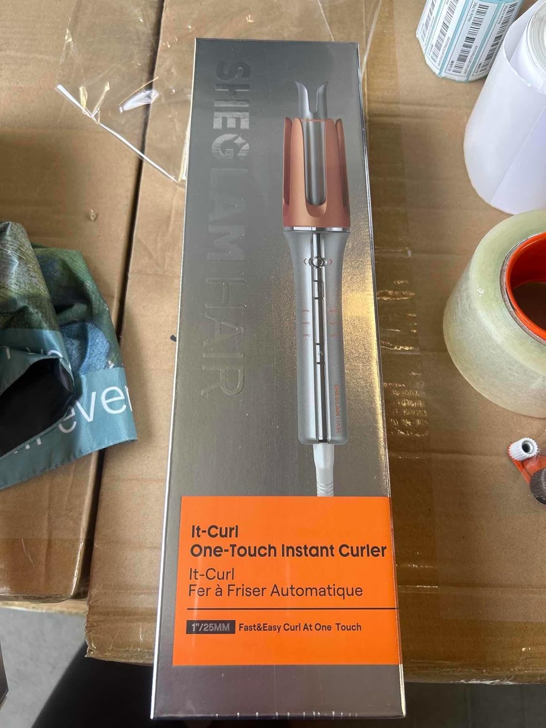 Automatic Curling Iron | Fast Heating Hair Curler with Anti-Burn & Travel Ready Design