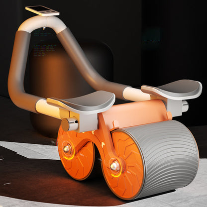 Automatic Rebound Abdominal Exercise Roller – Double Wheel Abs Trainer with Elbow Support