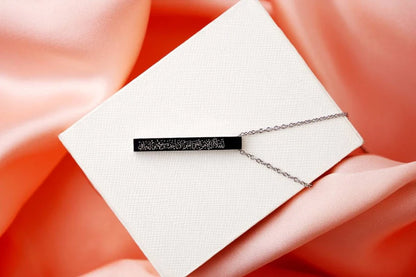 Ayatul Kursi Bar Necklace – Islamic Jewelry for Men & Women | Free Shipping UAE & COD