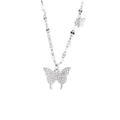 Butterfly Necklace for Women – Elegant Gold Plated Silver Pendant 💛