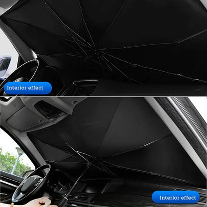 Car Windshield Sunshade | Foldable Umbrella Front Window Cover
