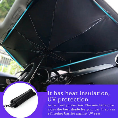 Car Windshield Sunshade | Foldable Umbrella Front Window Cover