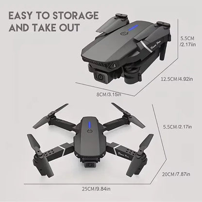 E99 Pro Drone Camera – 4K HD Foldable Quadcopter with FPV Live Video