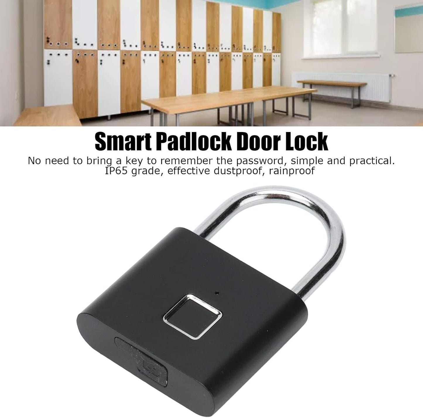 Fingerprint Padlock – Smart Biometric Lock with Keyless Security