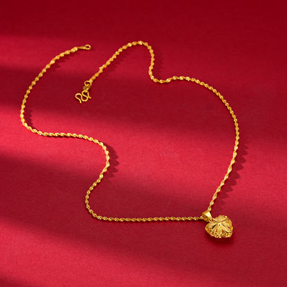 Gold Heart Necklace for Women – Elegant 18K Gold Jewelry | Free Shipping UAE & COD
