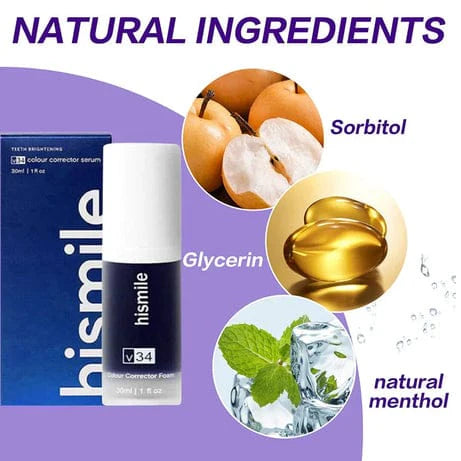 Hismile V34 Purple Teeth Whitening – Colour Corrector Serum 30ml