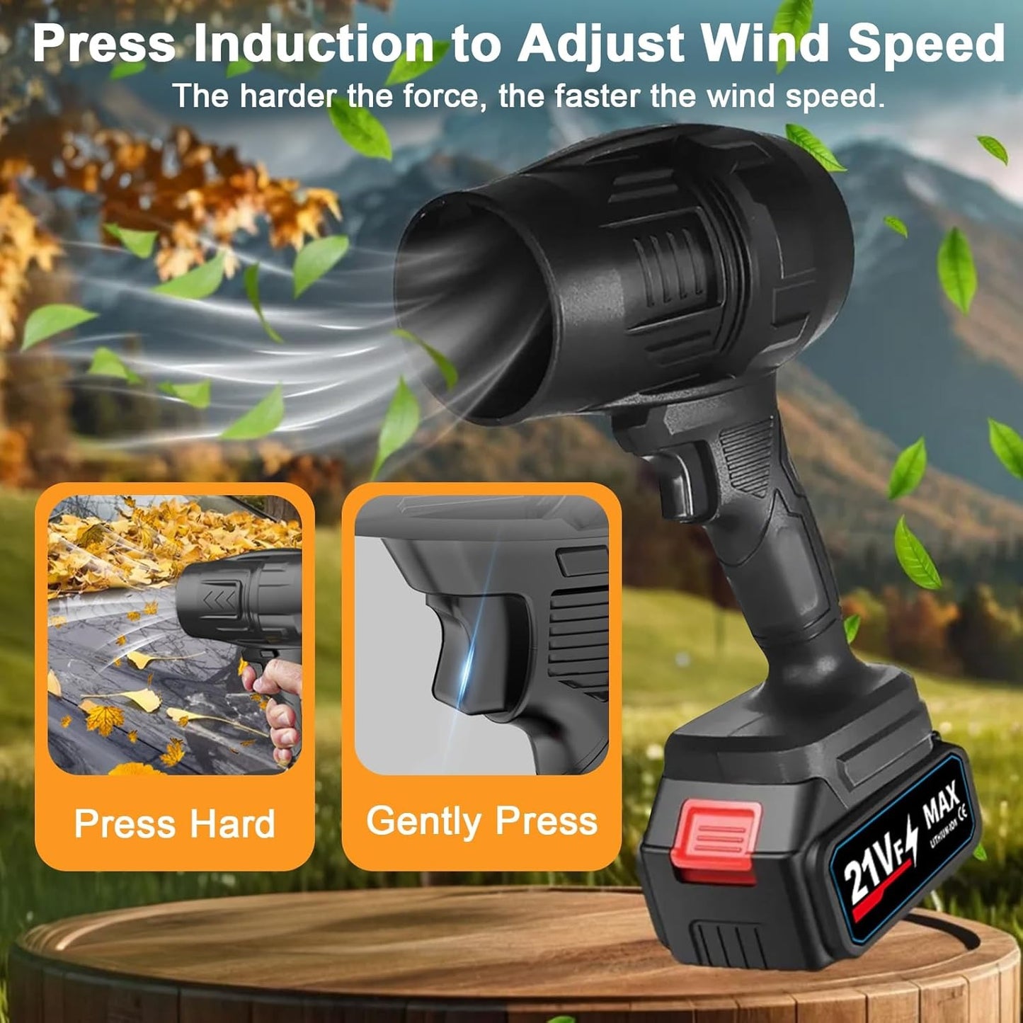 Jet Blower with Charger & 2 Batteries – 40,000 RPM Powerful Turbo Car Dryer & Dust Cleaner