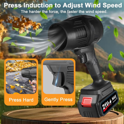 Jet Blower with Charger & 2 Batteries – 40,000 RPM Powerful Turbo Car Dryer & Dust Cleaner