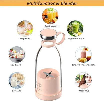 Juice Portable Blender Juicer Bottle – Rechargeable USB Mini Smoothie Maker | Free Shipping