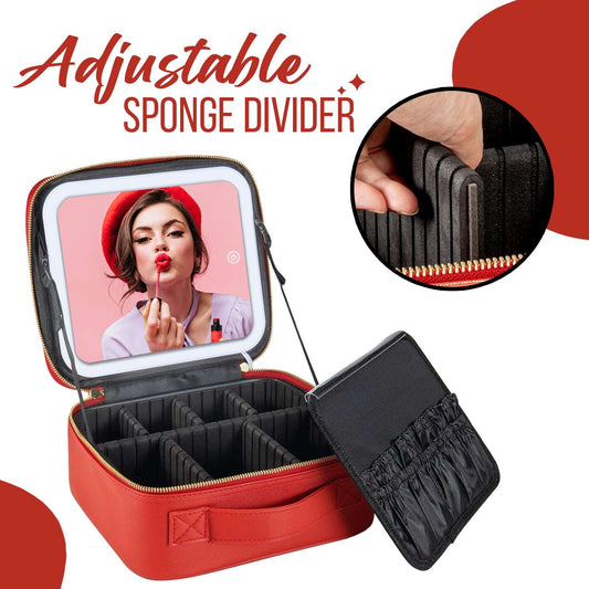 LED Makeup Bag – Portable Cosmetic Organizer with Built-in Light 💄