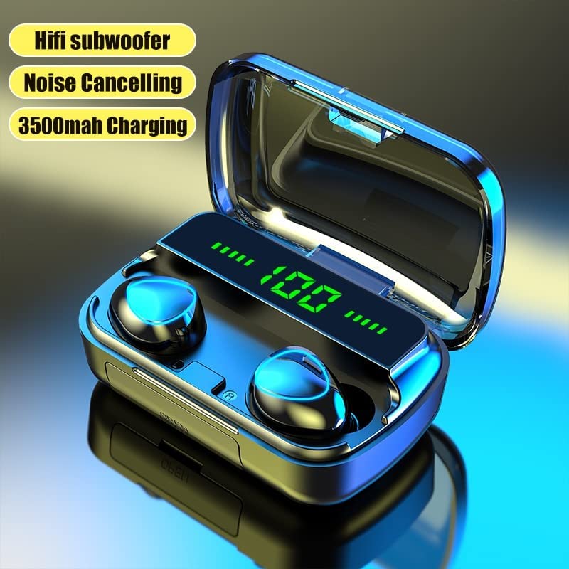M10 Waterproof TWS Bluetooth 5.1 Earbuds with LED Charging Case – HiFi Stereo Sound