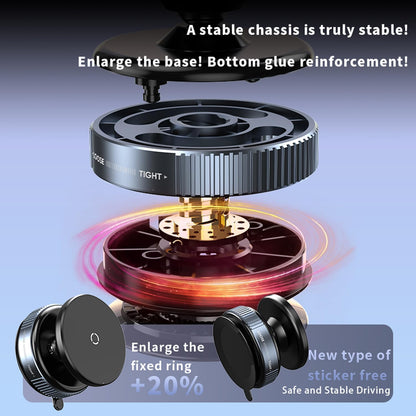 Magnetic Vacuum Car Phone Holder | 360° Rotatable Suction Mount