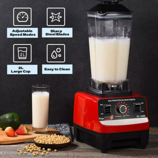 🥤 Multi-Functional 2-in-1 Blender – Silver Crest 4500W | Free Shipping UAE & COD Available