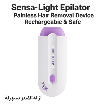 Sensa-Light Epilator – Rechargeable Painless Hair Remover for Face & Body