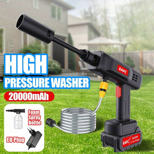 Wireless High Pressure Car Wash Cleaner – 48V Cordless Electric Power Washer with Foam Generator (Portable)