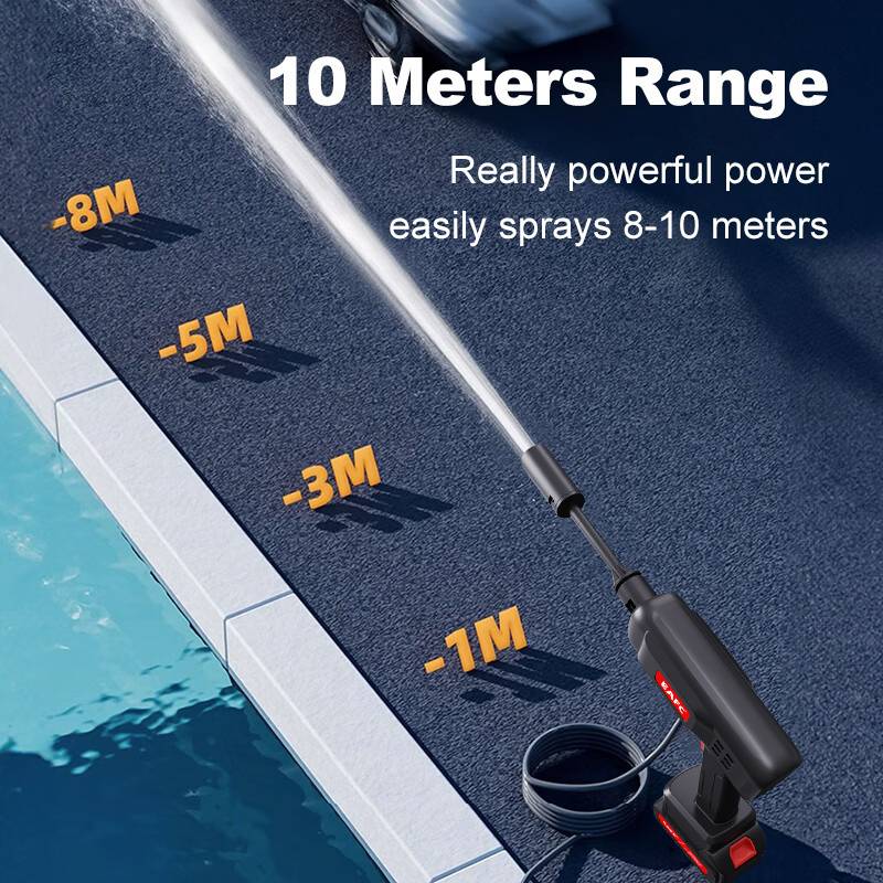 Wireless High Pressure Car Wash Cleaner – 48V Cordless Electric Power Washer with Foam Generator (Portable)