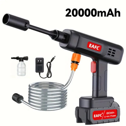 Wireless High Pressure Car Wash Cleaner – 48V Cordless Electric Power Washer with Foam Generator (Portable)